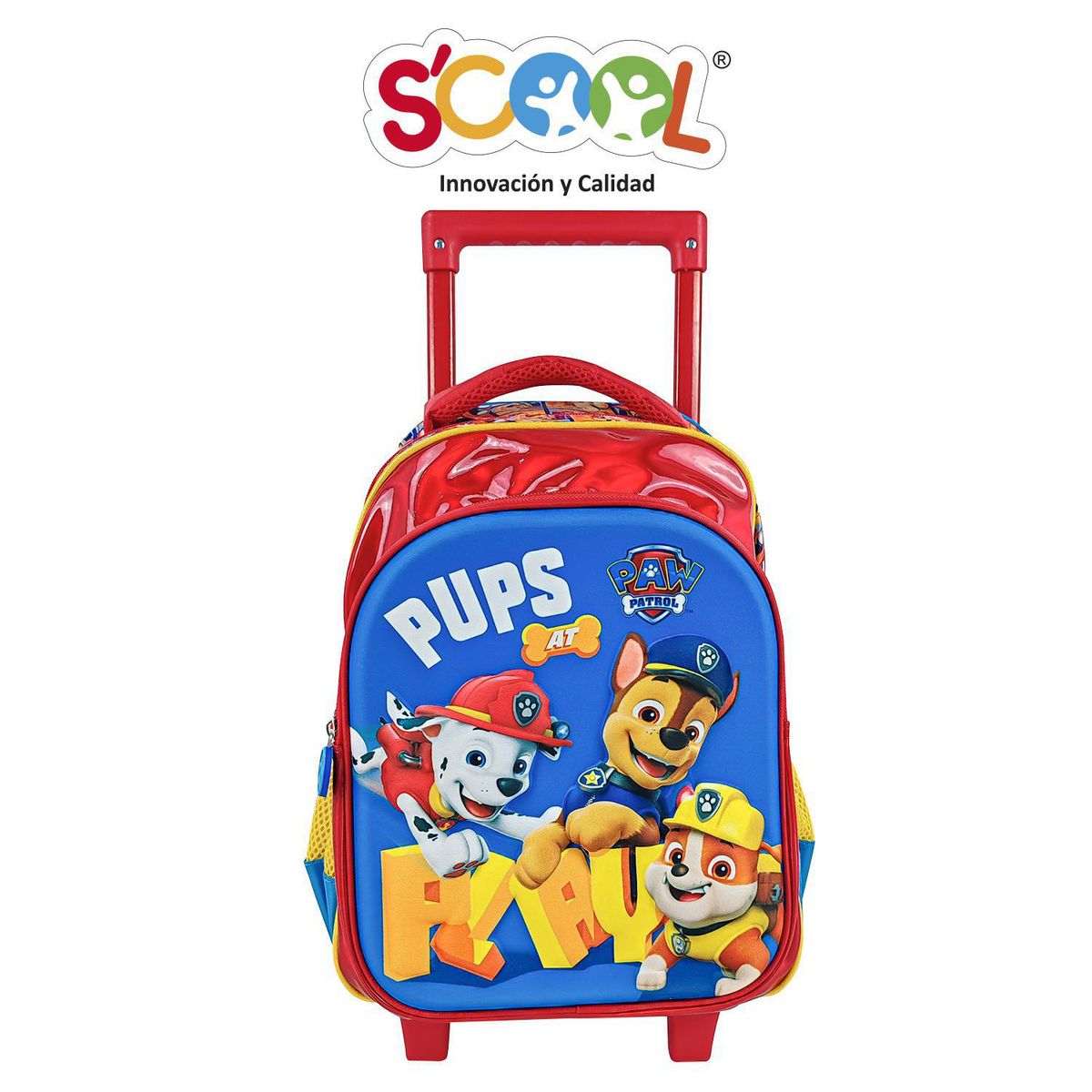SCOOL - Set Mochila con Ruedas Kids Paw Patrol Rojo