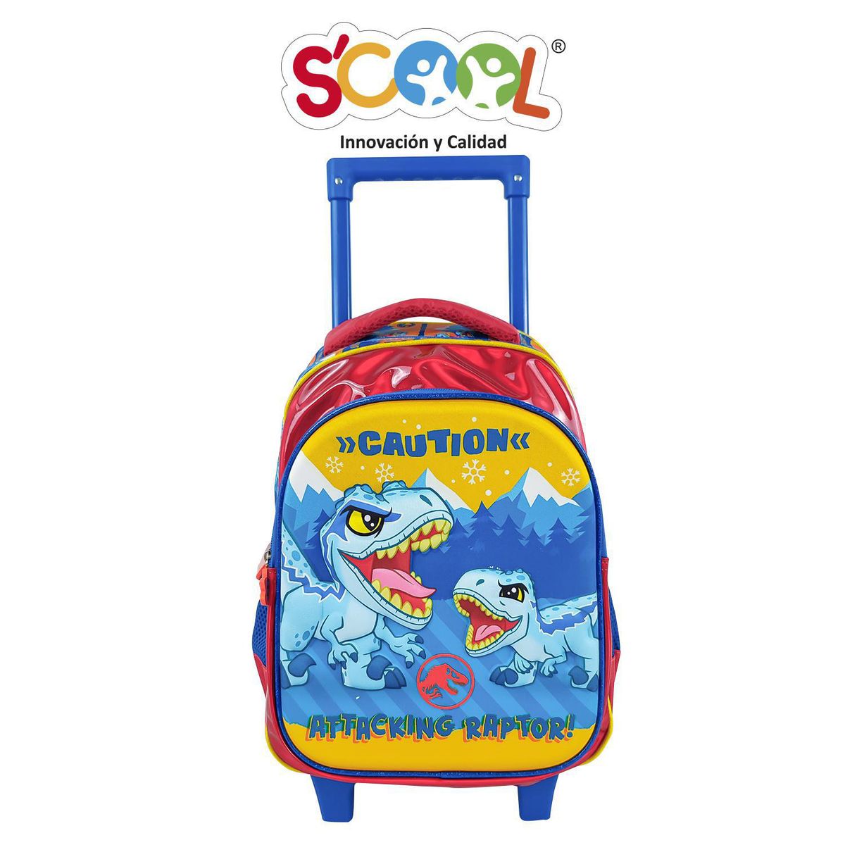 SCOOL - Set Mochila con Ruedas Kids Jurassic World