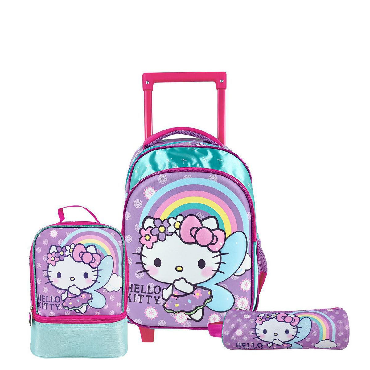 SCOOL - Set Mochila con Ruedas Kids Hello Kitty