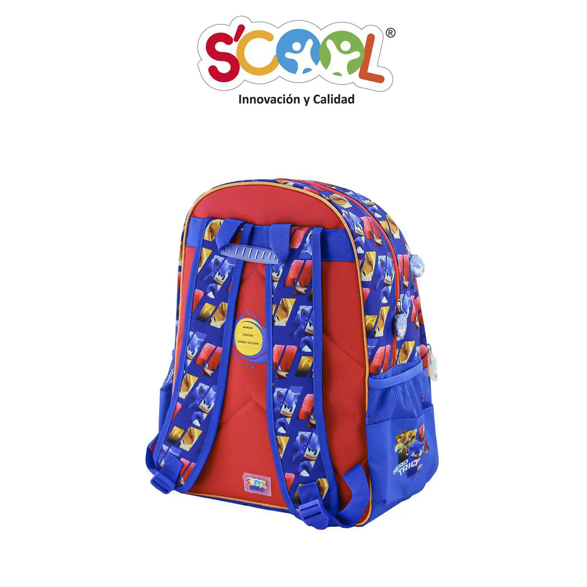 SCOOL - Mochila 3 Bolsillos Sonic