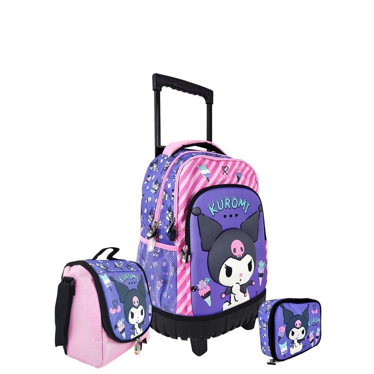 Set Mochila con Ruedas Plus Kuromi SCOOL | Falabella Perú