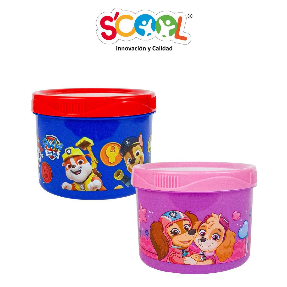 SCOOL - Set 2 Tápers Paw Patrol Azul/Rosado