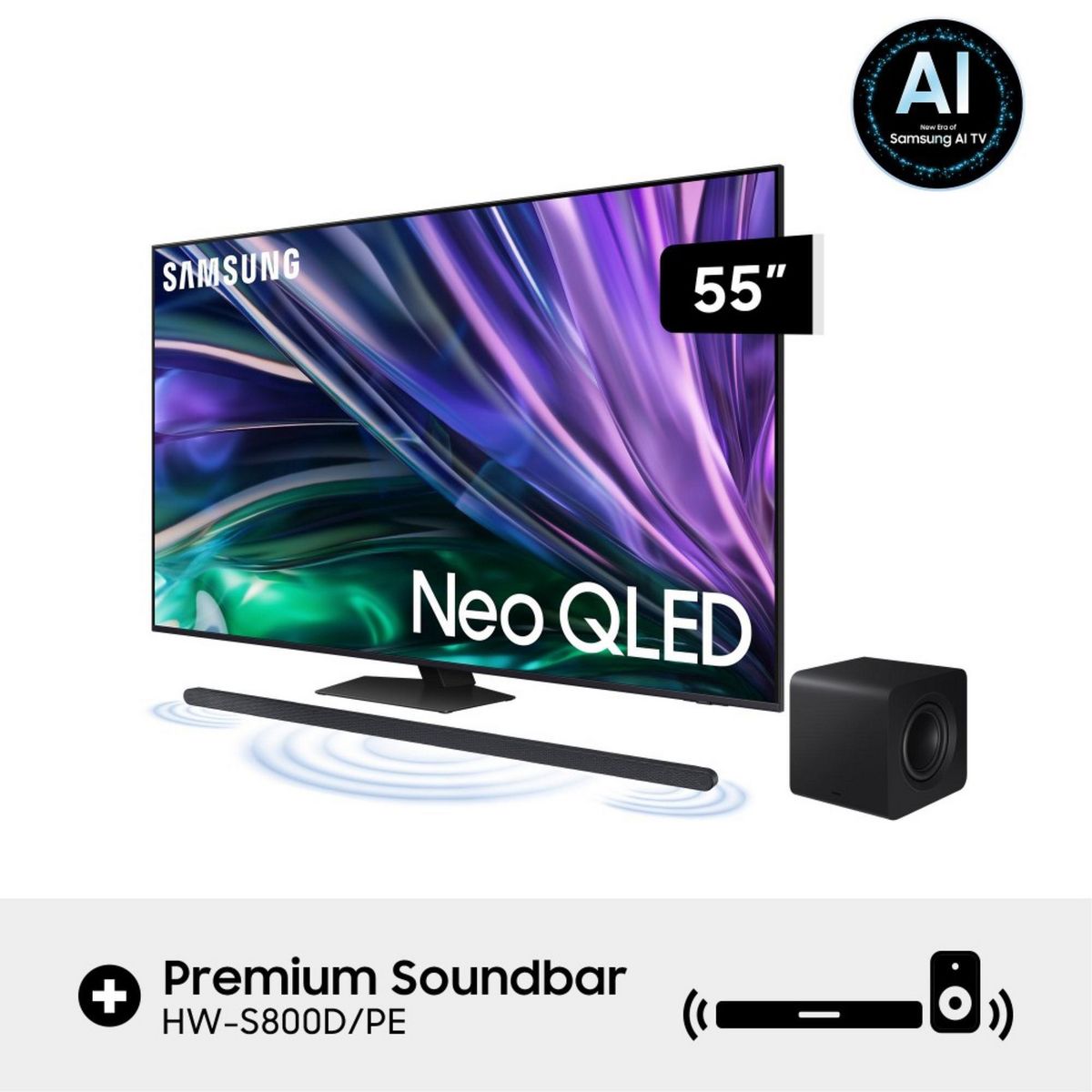 SAMSUNG - Televisor Smart AI TV Samsung 55" Neo QLED 4K QN55QN85