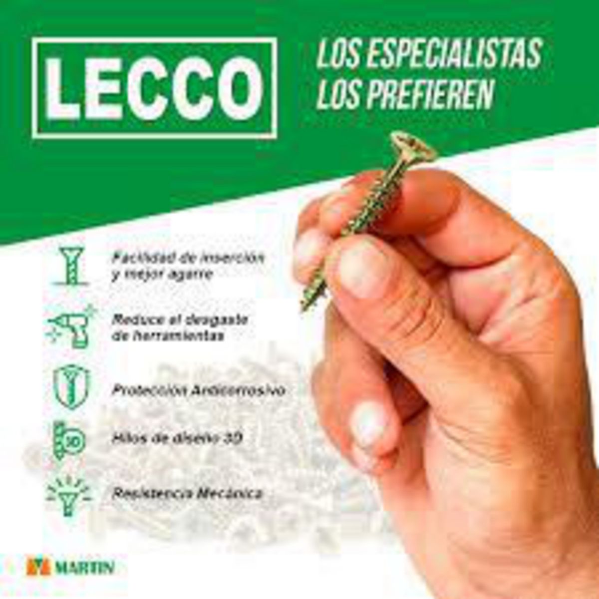  - TORNILLO LECCO 4.0 X 40 MM.