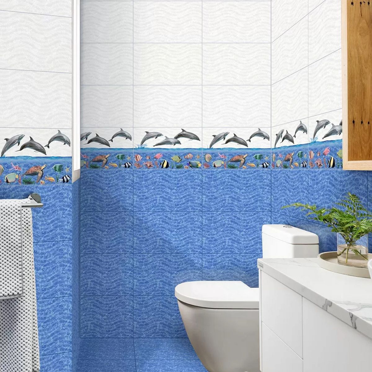 SAN LORENZO - Cerámica Marmoleado La Mar Marino 27x45cm 2.07m2