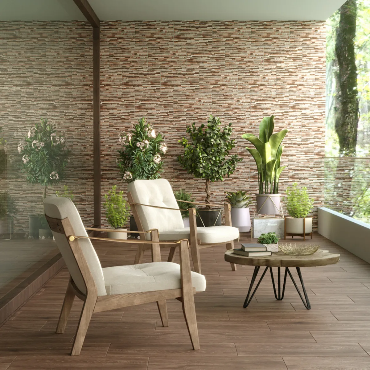 SAN LORENZO - Fachaleta Cerámica Harmony Beige 27x45cm 2.07m2