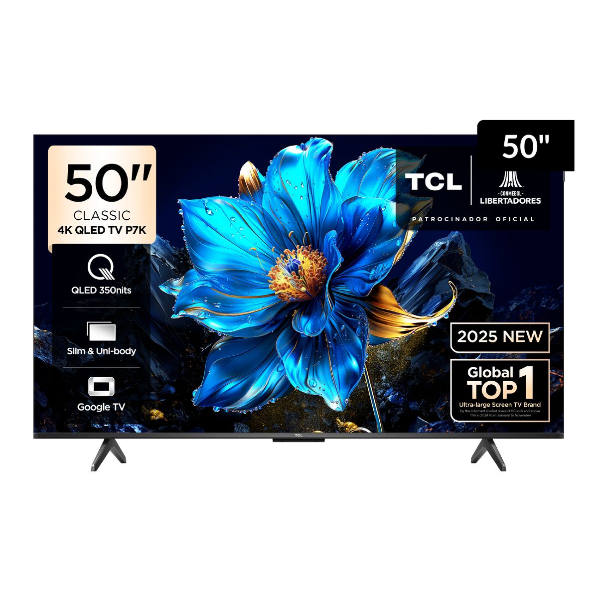TCL - Televisor Smart TV JVC 50" 4K QLED Google TV 50P7K