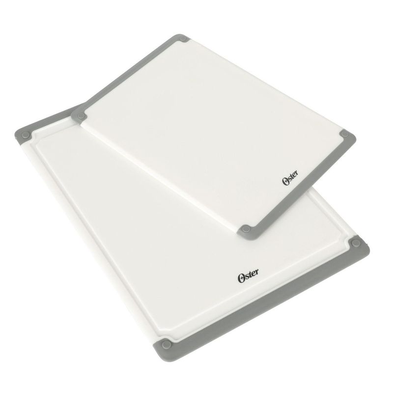 OSTER - Juego 2 Tablas de Cortar Rectangulares Bergen Blanco