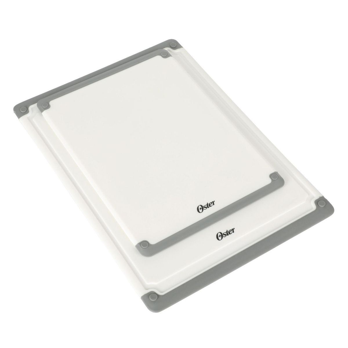 OSTER - Juego 2 Tablas de Cortar Rectangulares Bergen Blanco