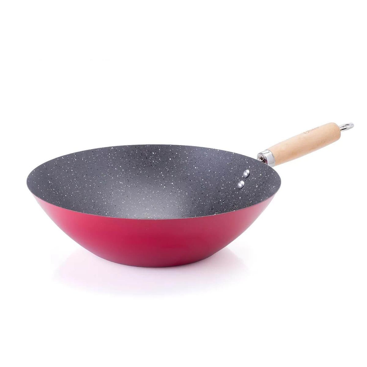 Wok Acero al Carbono Denali Rojo 30cm, marca OSTER - Foto Principal