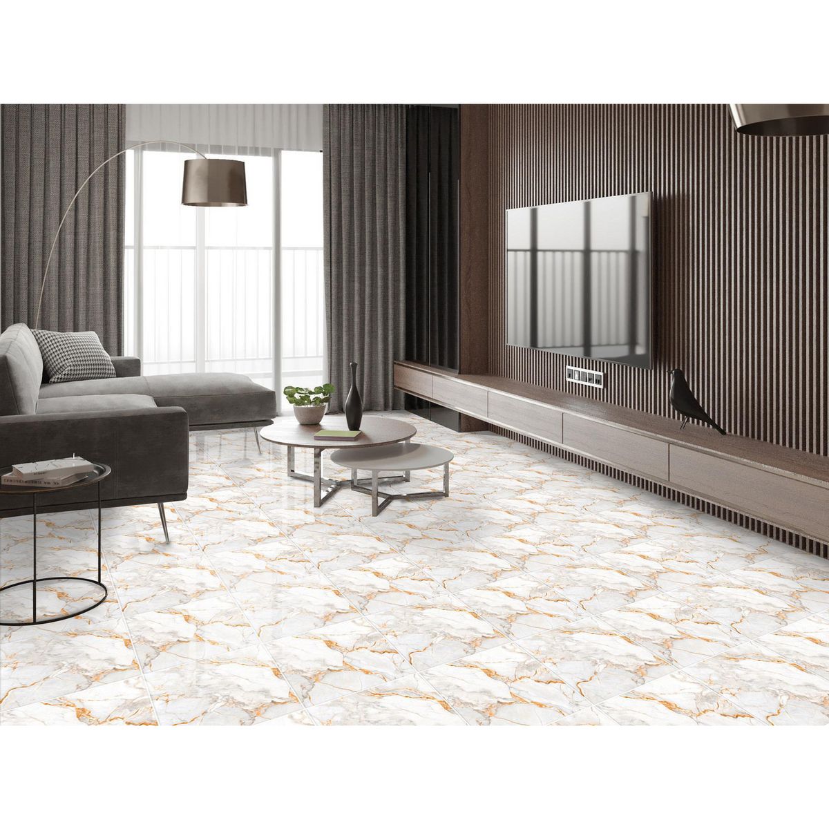 SAN LORENZO - Cerámica Marmolizado Primor Blanco 45x45cm 2.29m2