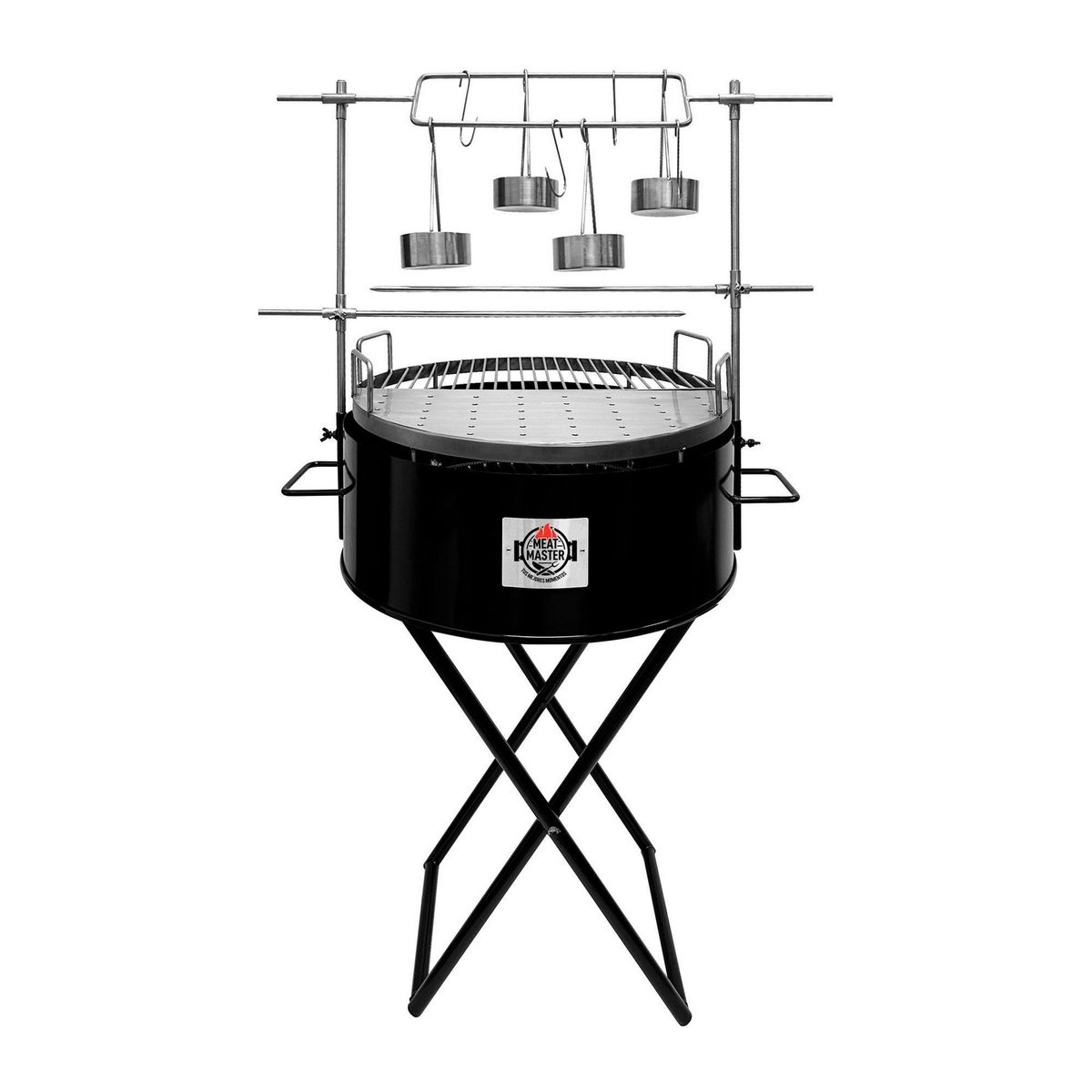 MEAT MASTER - Parrilla Brasera a Carbón Circular