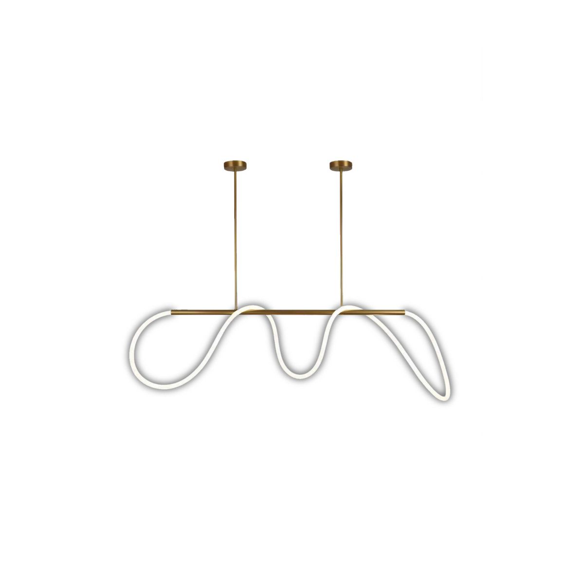 ILUMA - Lámpara Colgante Onda 36W Luz Tricolor