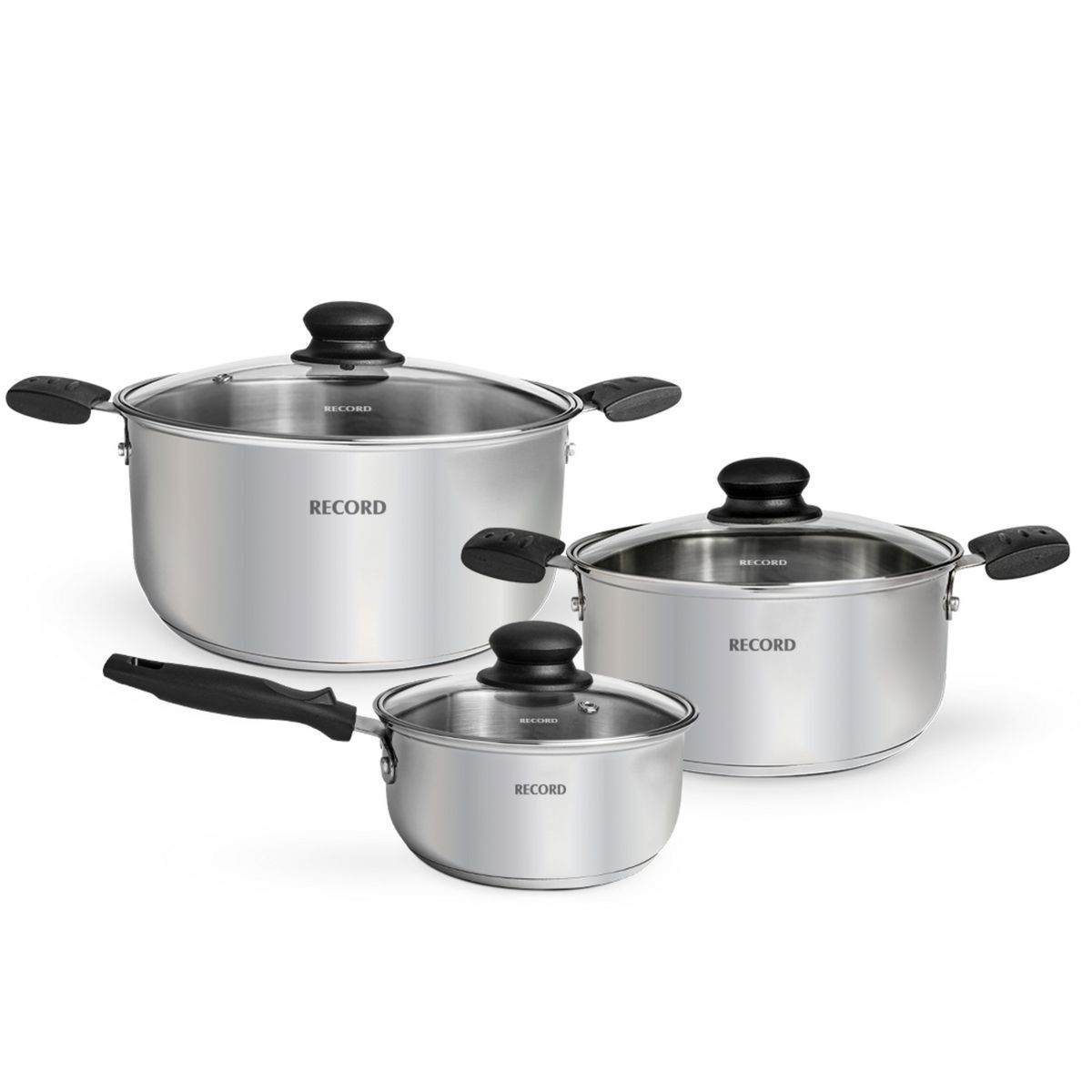 RECORD -  6 Piezas Acero inoxidable Noella Gris