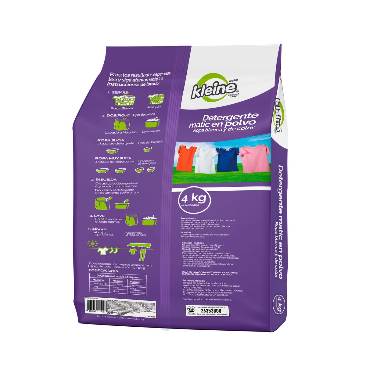 KLEINE WOLKE - Detergente en Polvo Kleine 4Kg