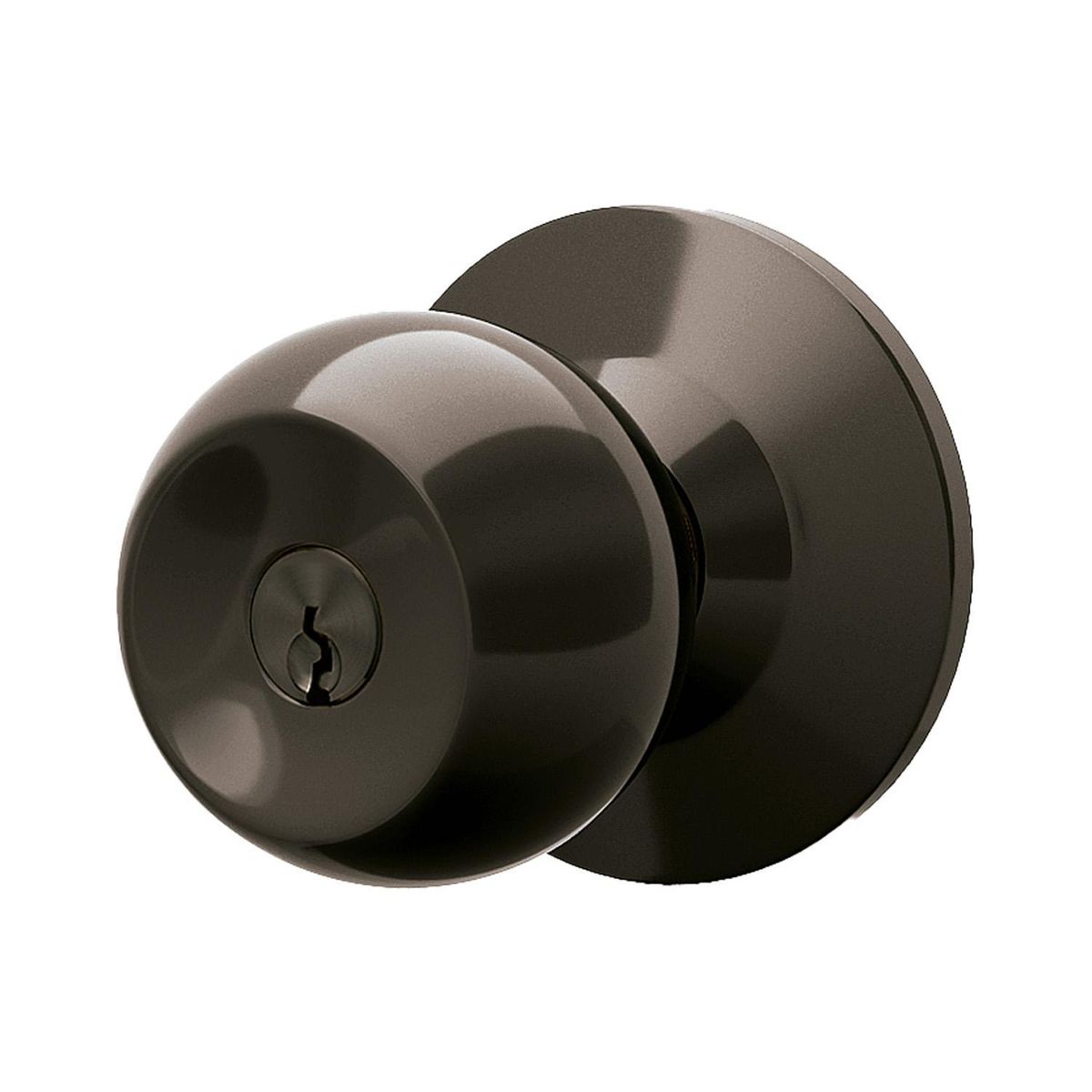  -  Cerradura de dormitorio Pomo Bronce Quemado 