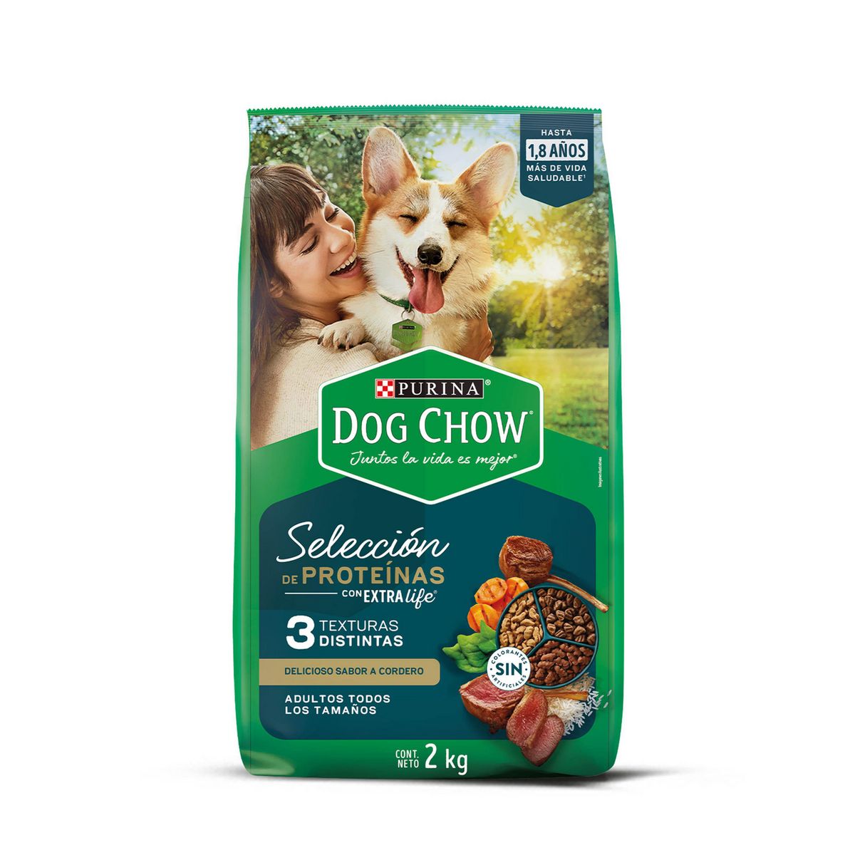 DOG CHOW - Comida para Perro Adulto Cordero 3KG