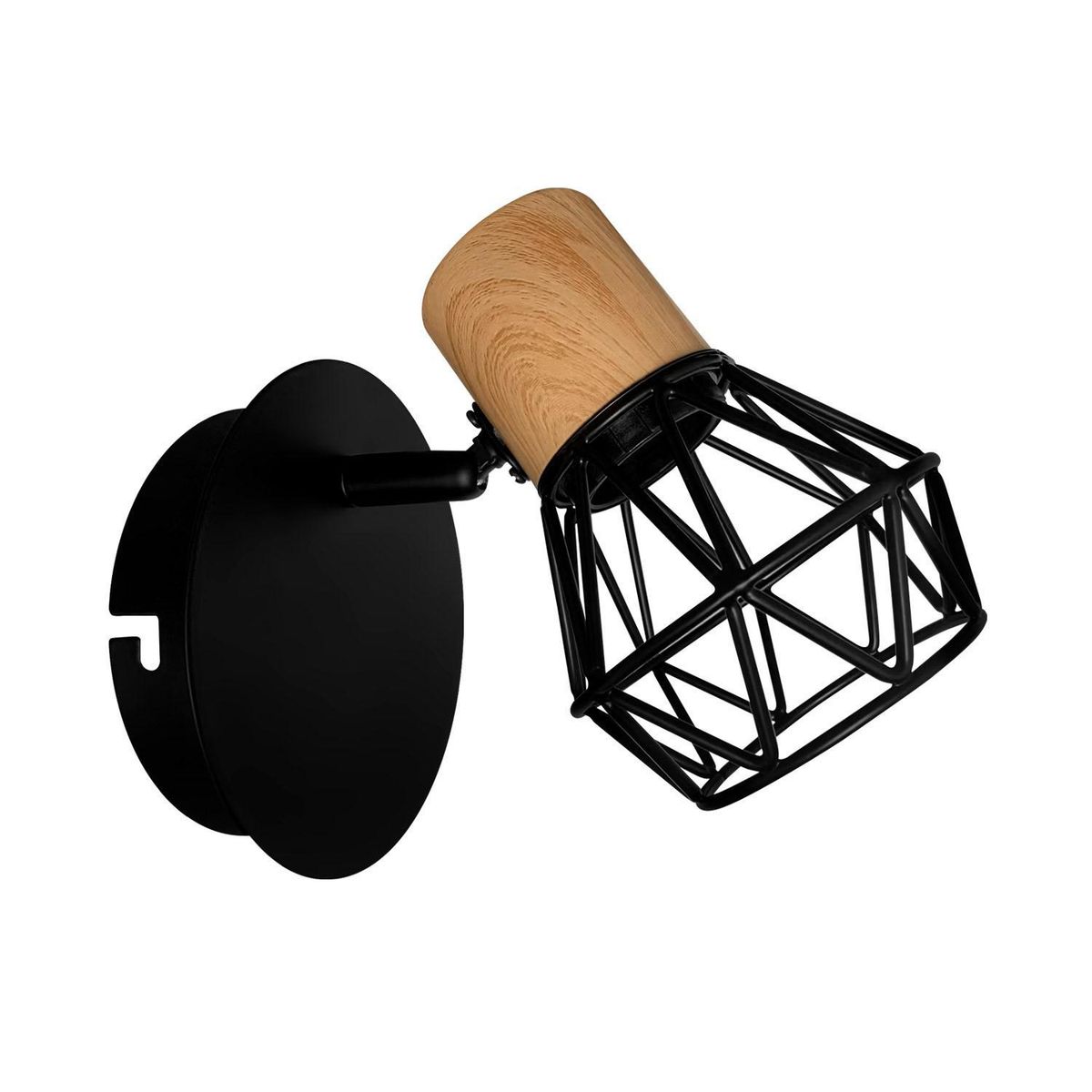 LIGHTECH - Aplique de Pared Martina 60W Negro