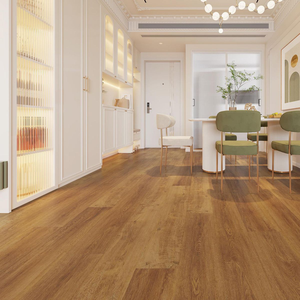 KLIPEN - Piso Vinílico LVT Marrón 2mm 3.36 m2 19x122cm