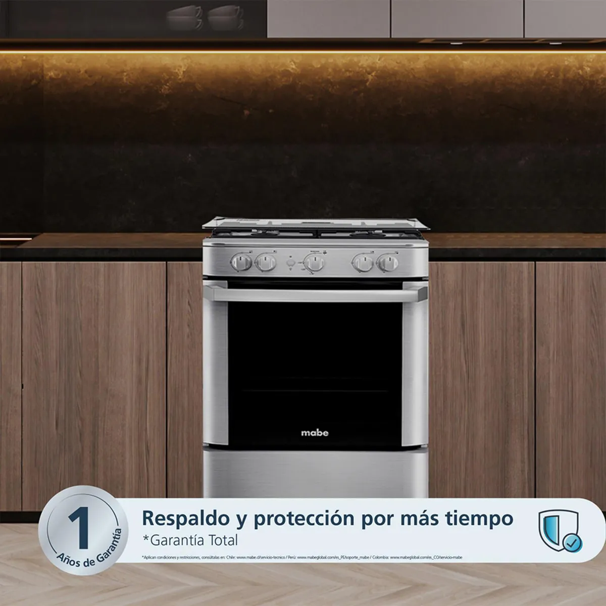 MABE - Cocina de Piso a Gas 60 cm CMP6035FX1
