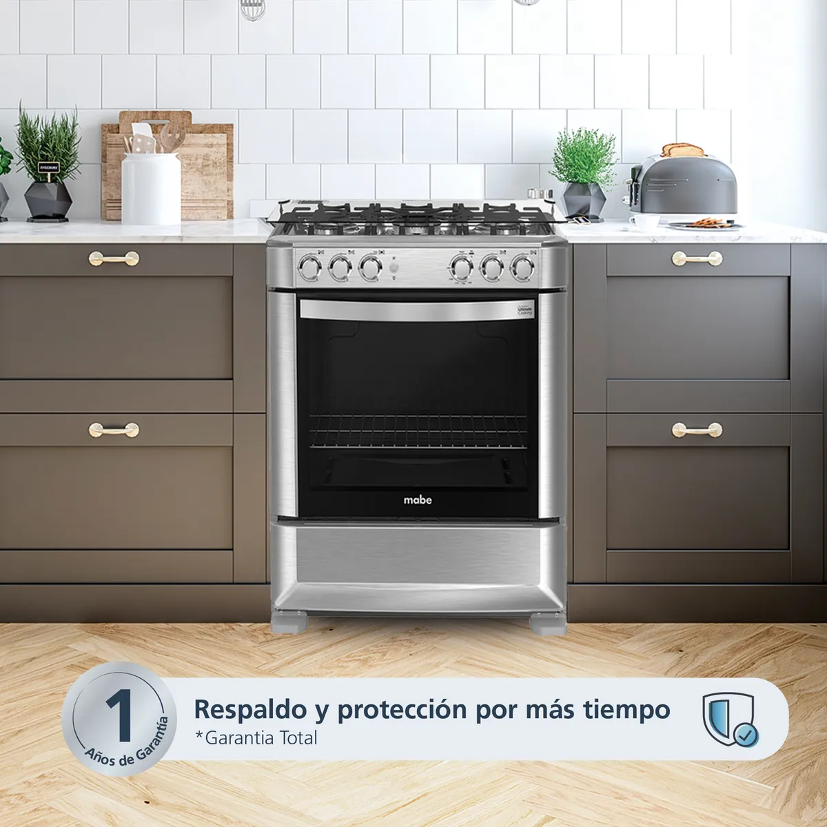 MABE - Cocina de Piso a Gas 76 cm CMP7628FX0