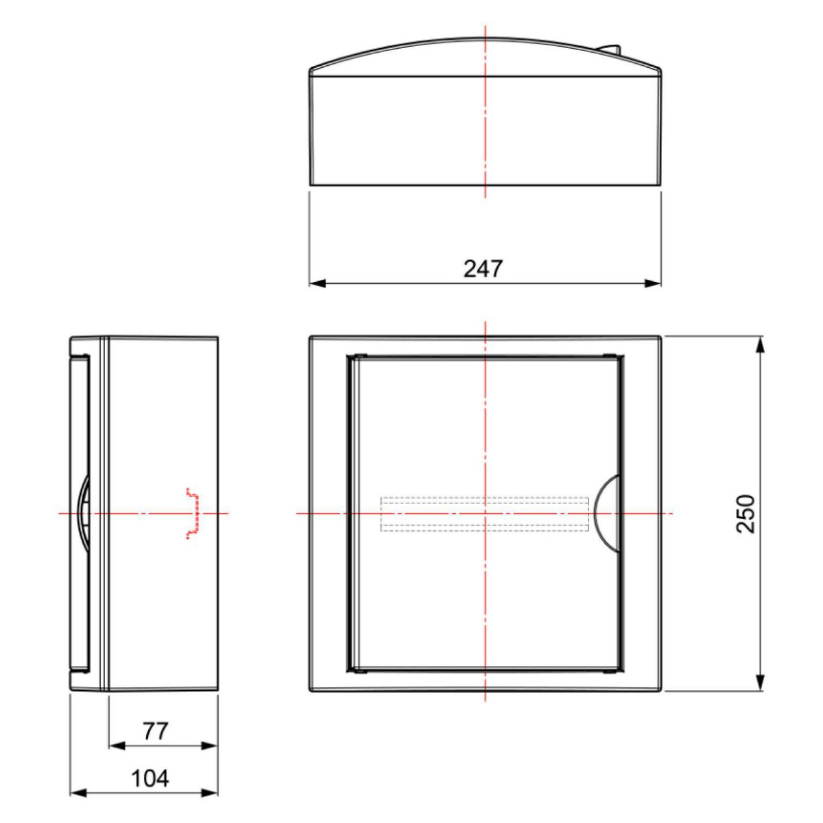 SOLERA - Tablero Riel Din Adosa. Libre Halog. 8 Polos Puerta Blanca A/H Ip40 Ik07