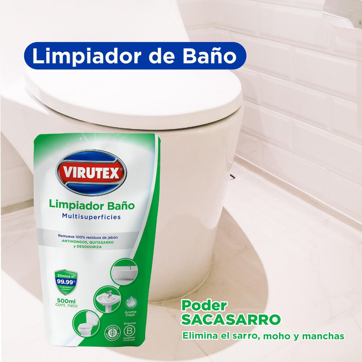 ILKO - Doypack Limpia Baño Virutex 500ml