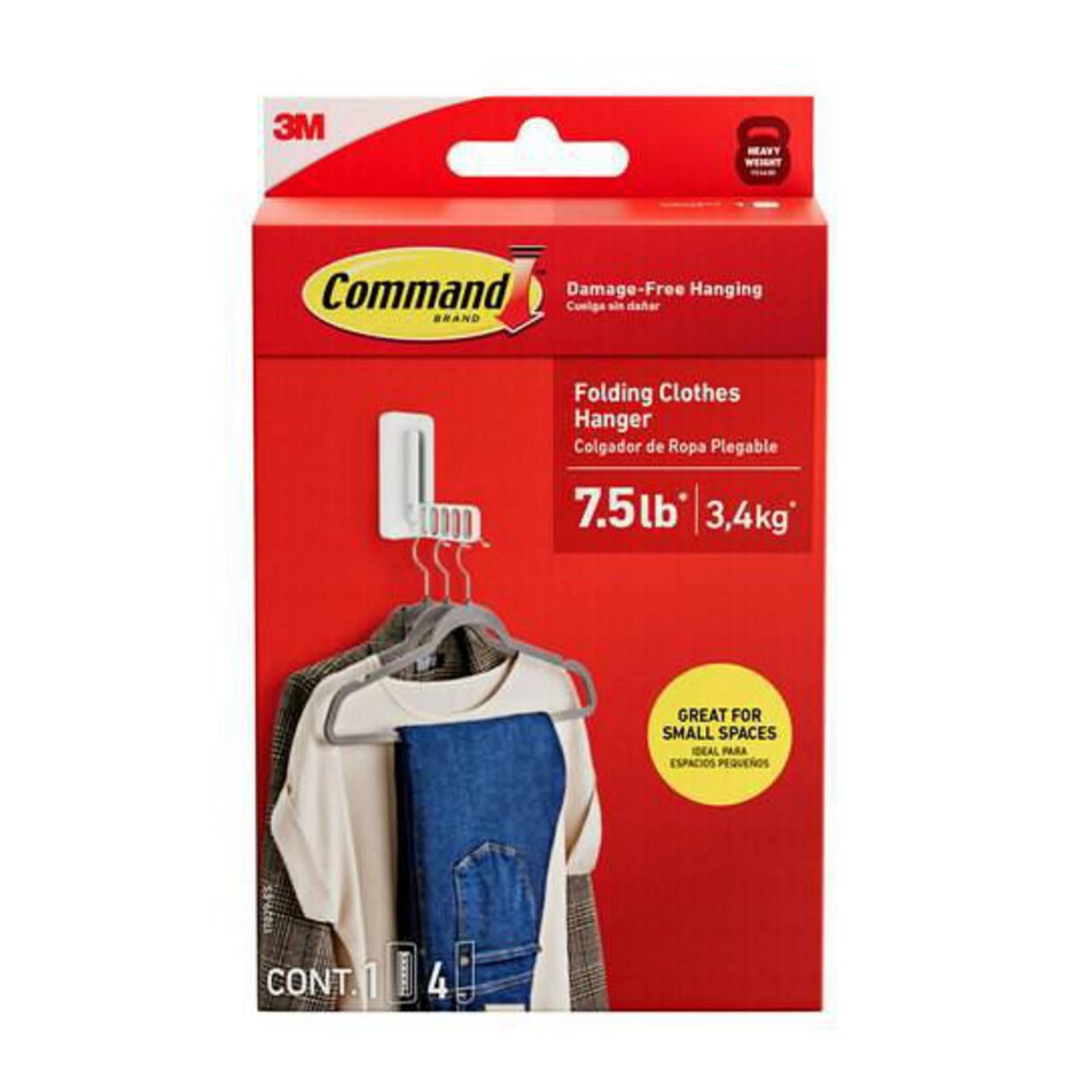 3M - Gancho Colgador de Ropa Command