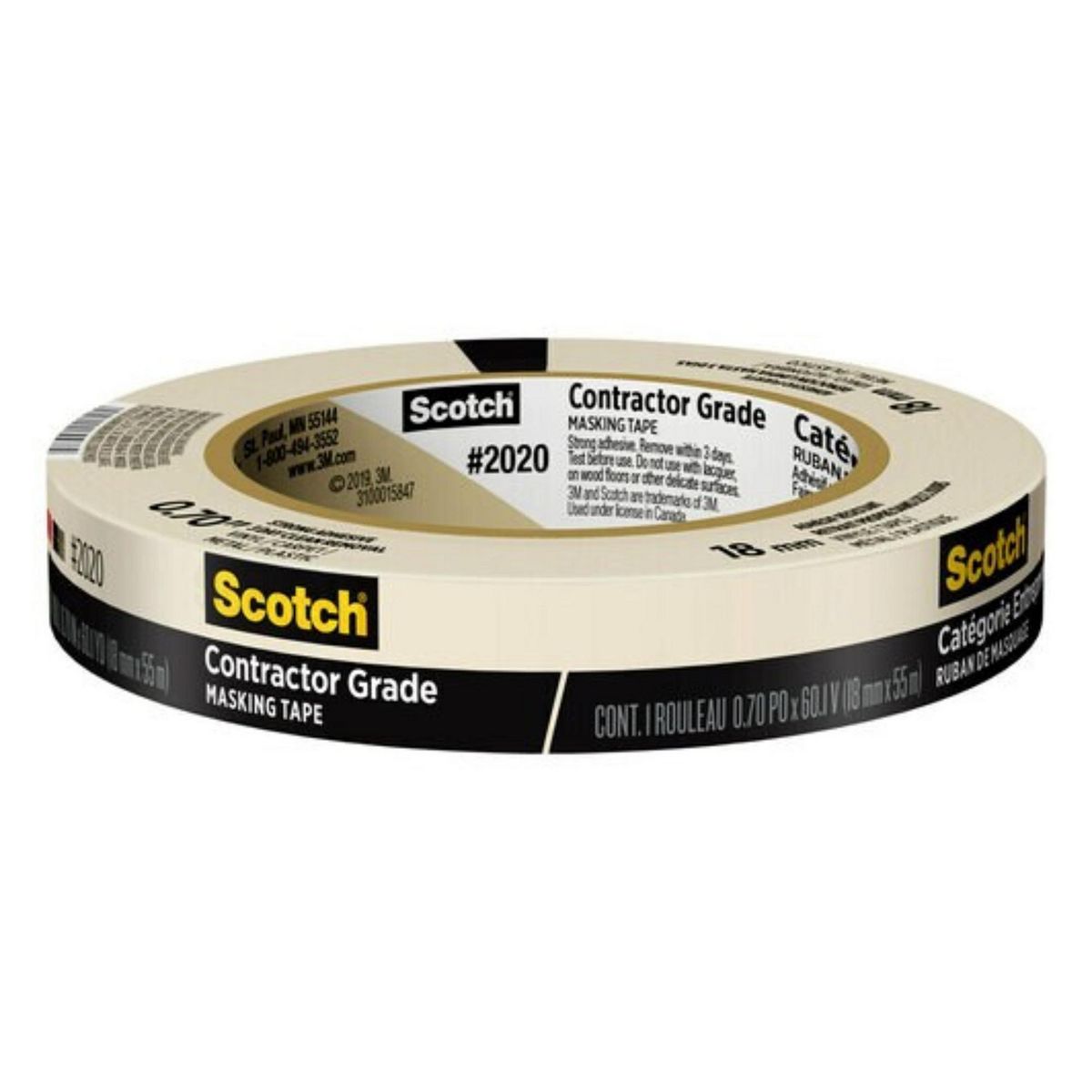SCOTCH - Cinta Masking Tape 2020 Profesional 18mmx55m