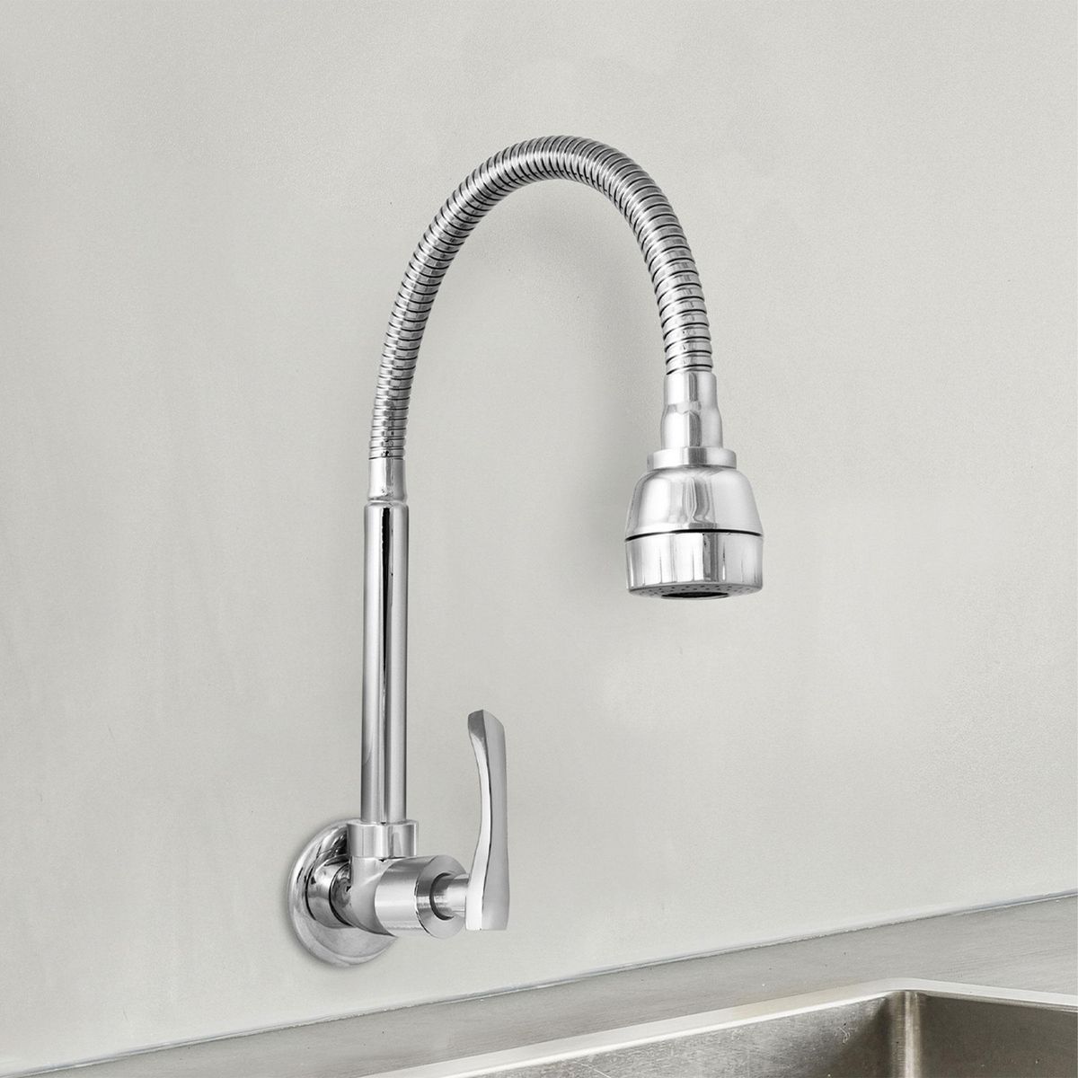 ITALGRIF - Llave Lavadero Colán Plateado