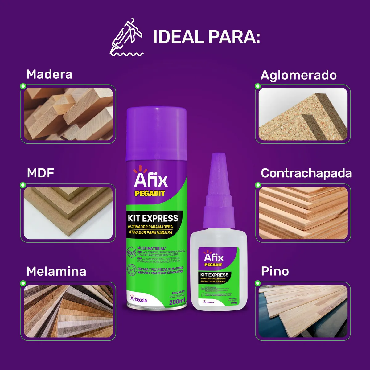 AFIX - Afix Pegadit Kit Express 200ml