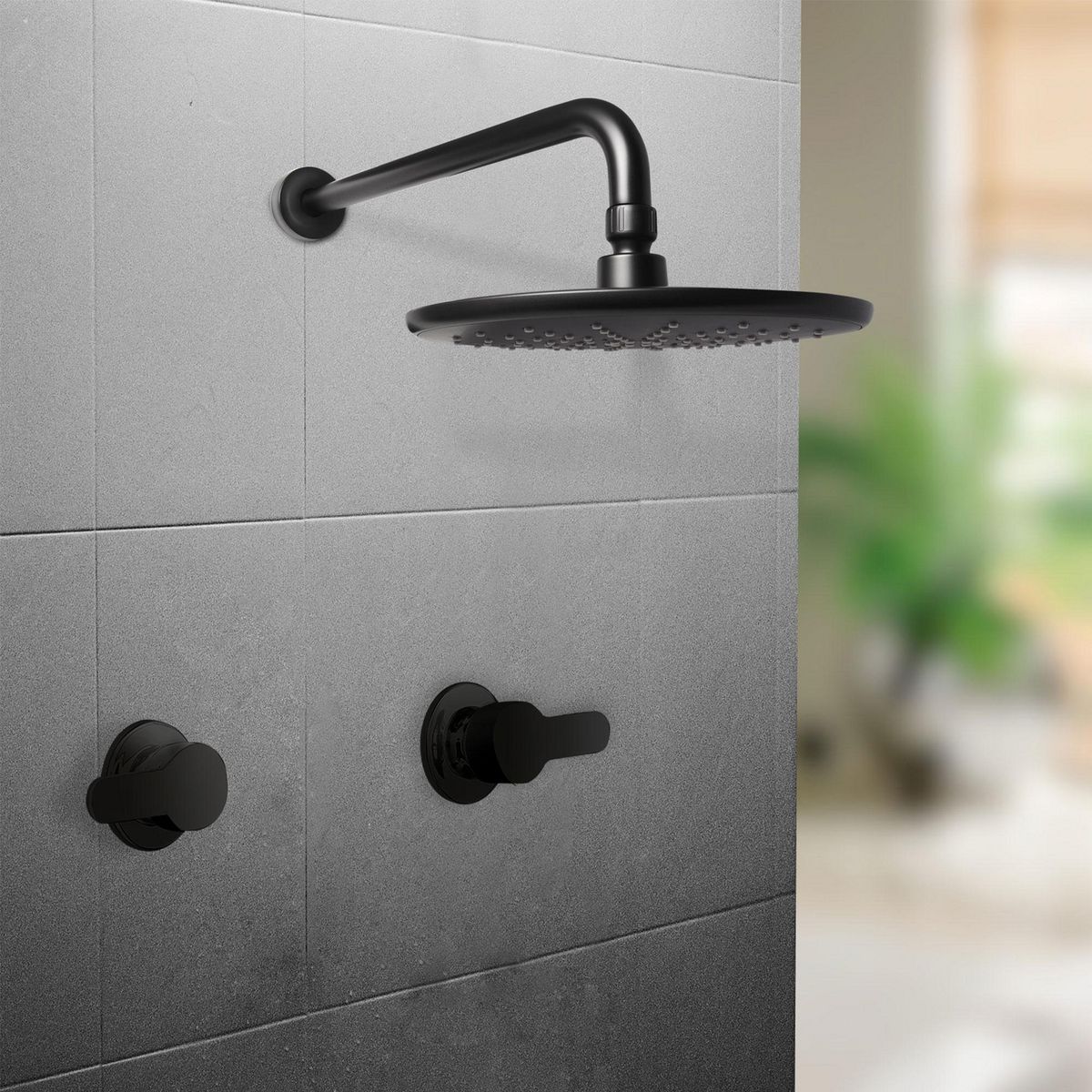 VAINSA - Mezcladora Ducha Maui Negro