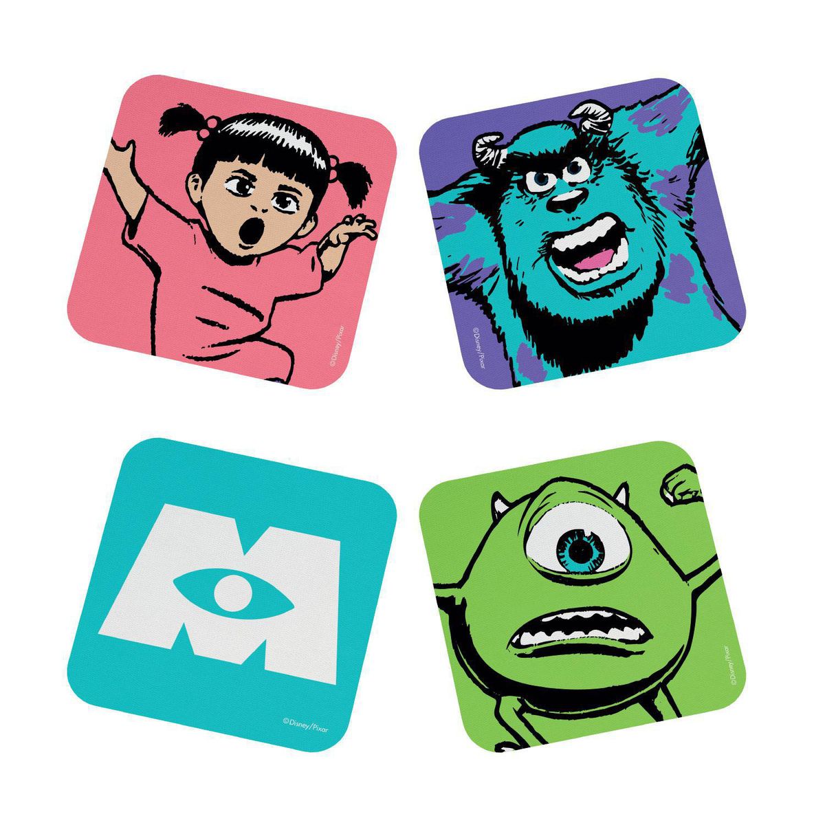 DISNEY - Set 4 Posavasos Monsters Inc