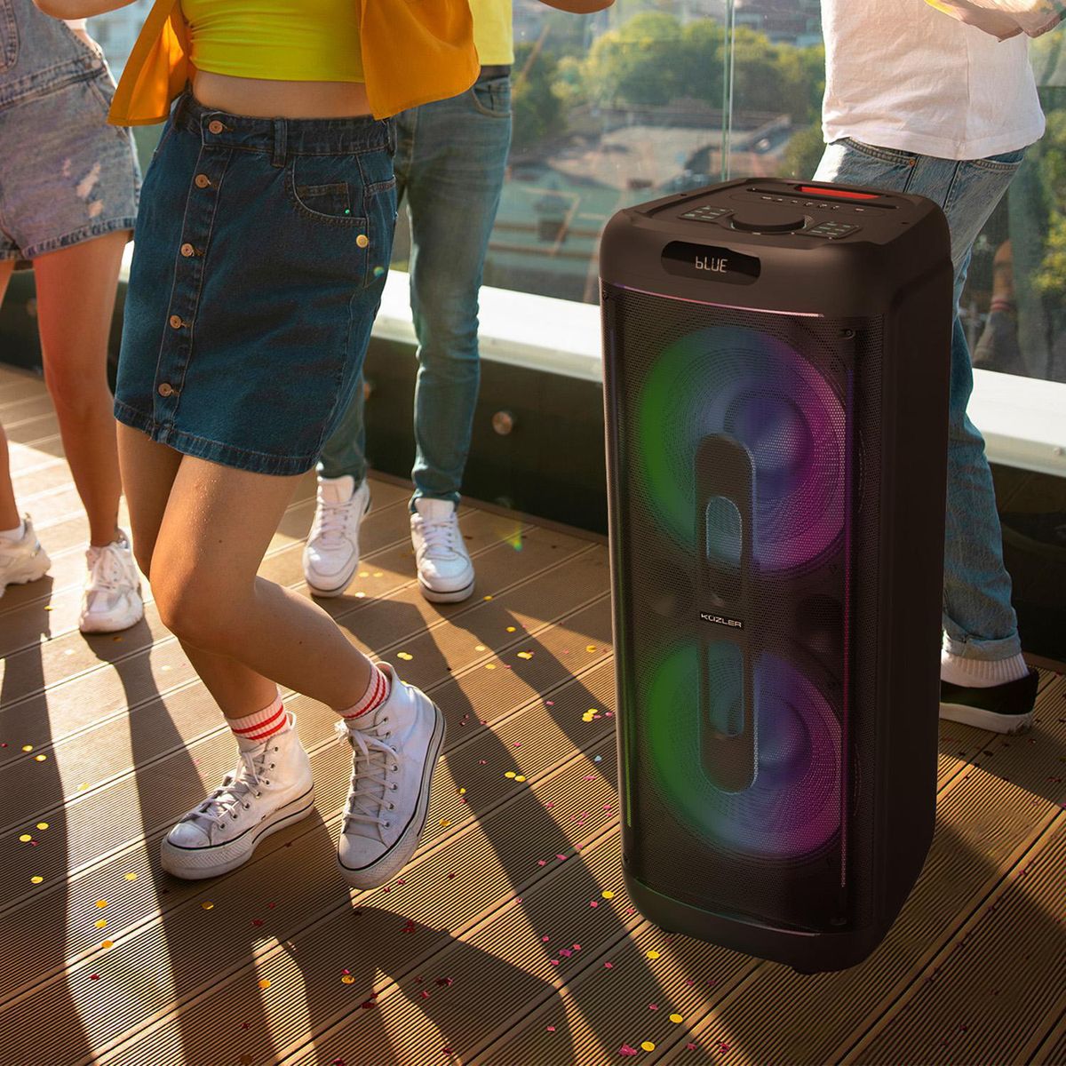 KUZLER - Parlante Karaoke Rip 3200W