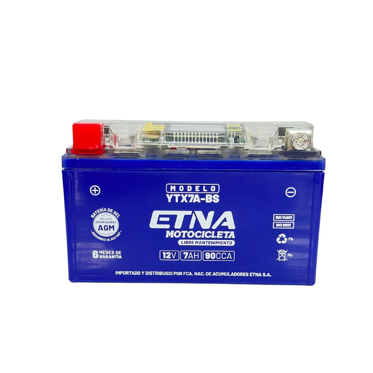 ETNA - Batería para Moto MTL YTX7A-BS 90 Amperios