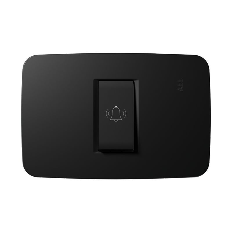 ABB - Pulsador Simple Negro Origen ABB