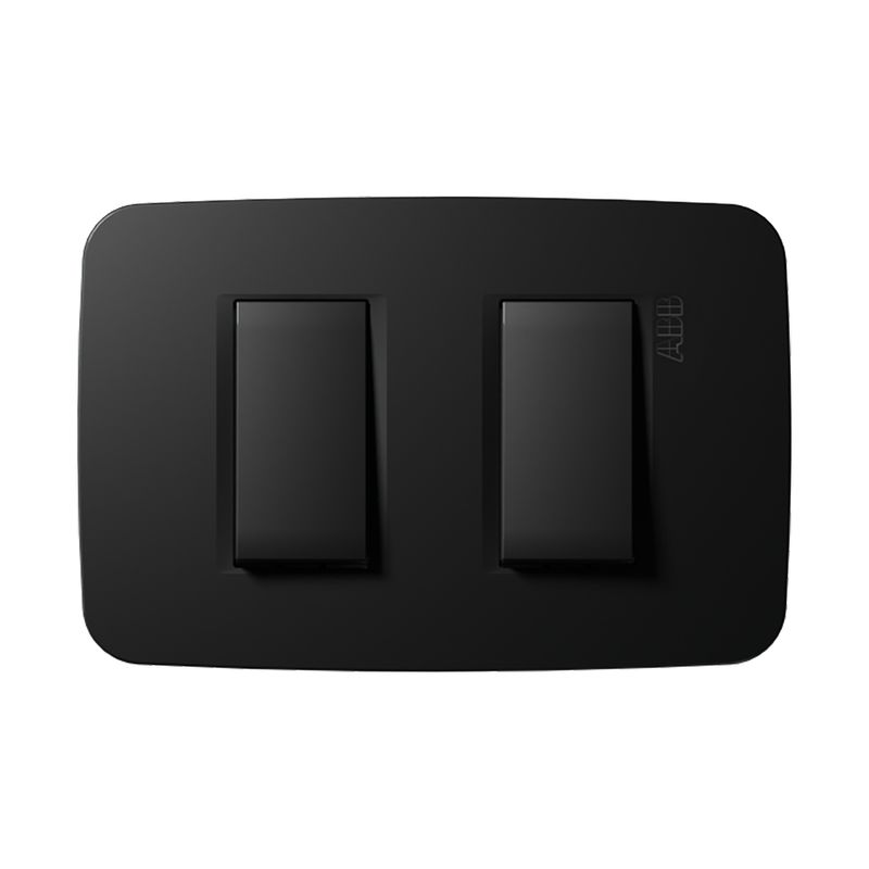 ABB - Conmutador Doble Negro Origen ABB
