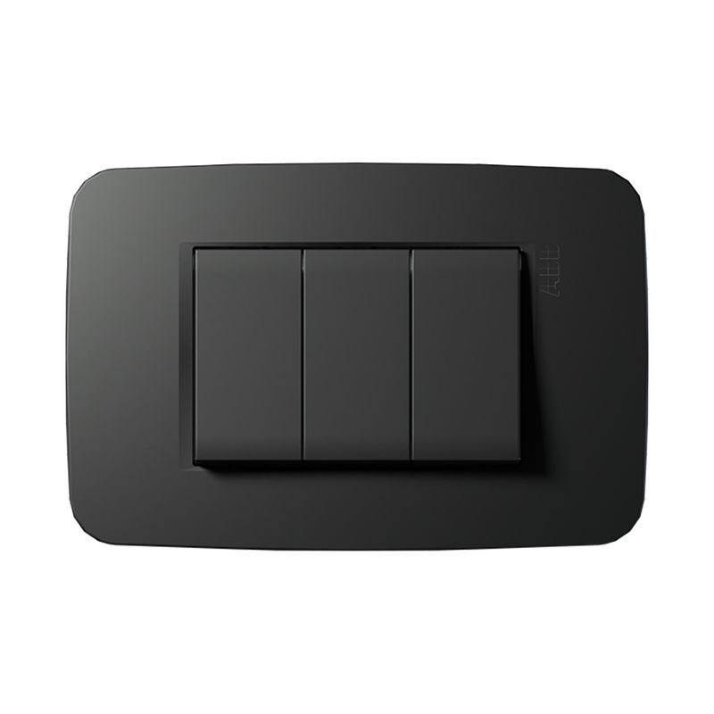 ABB - Conmutador Triple Negro Origen ABB