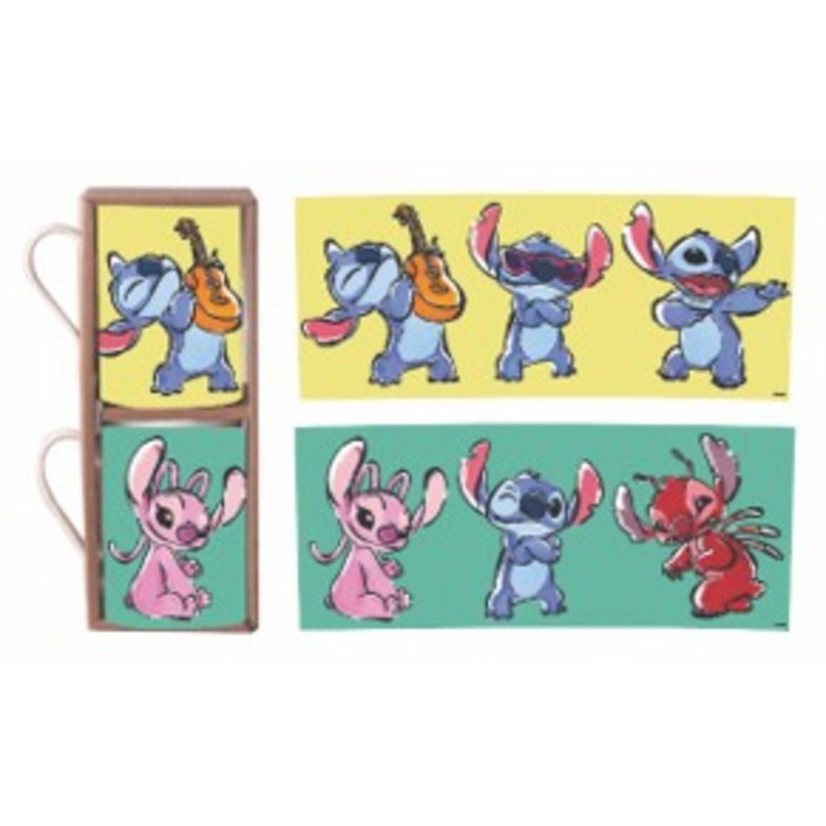 DISNEY - Set 2 Tazones Stitch 330ml