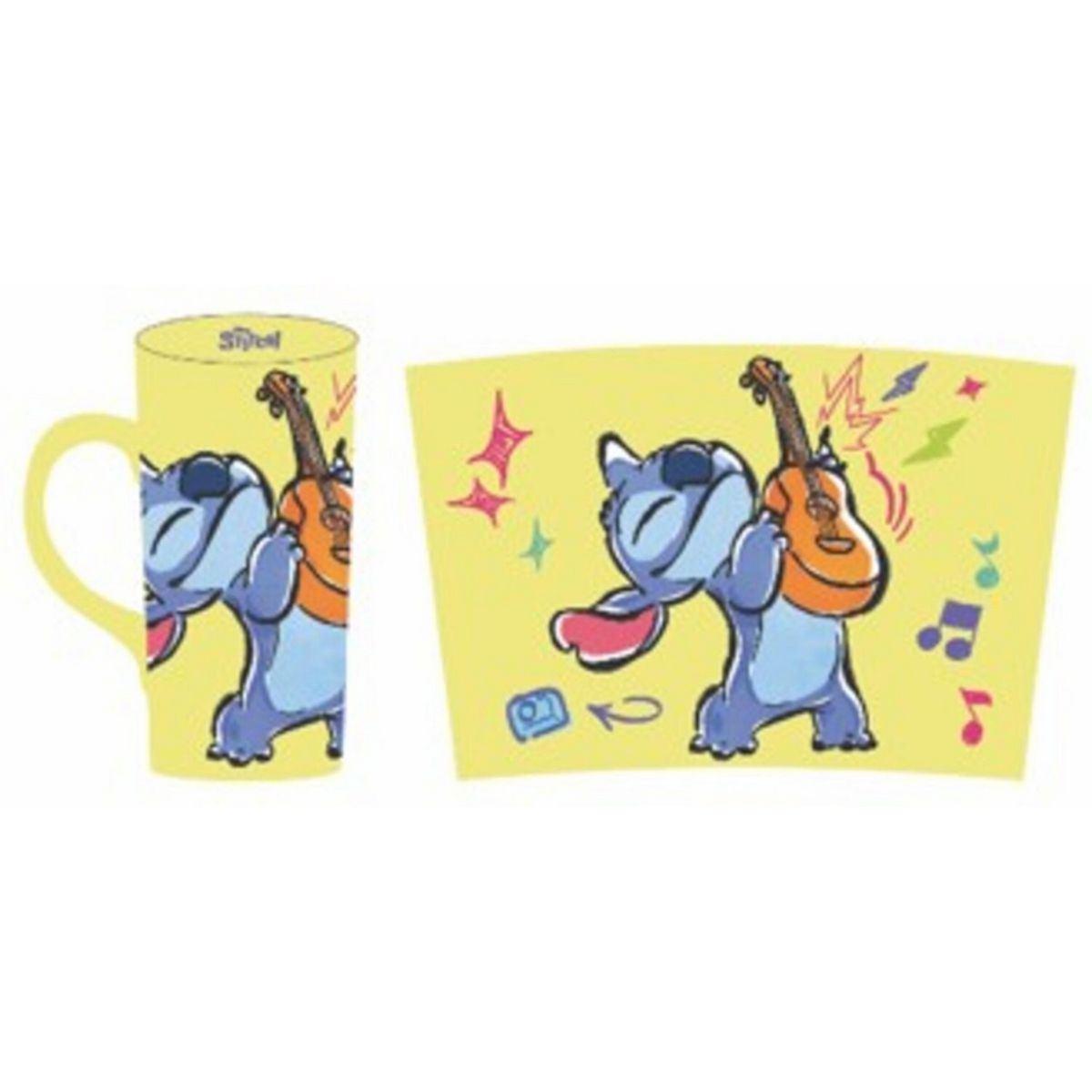 DISNEY - Tazón Latte 450ml Stitch Teen Spirit