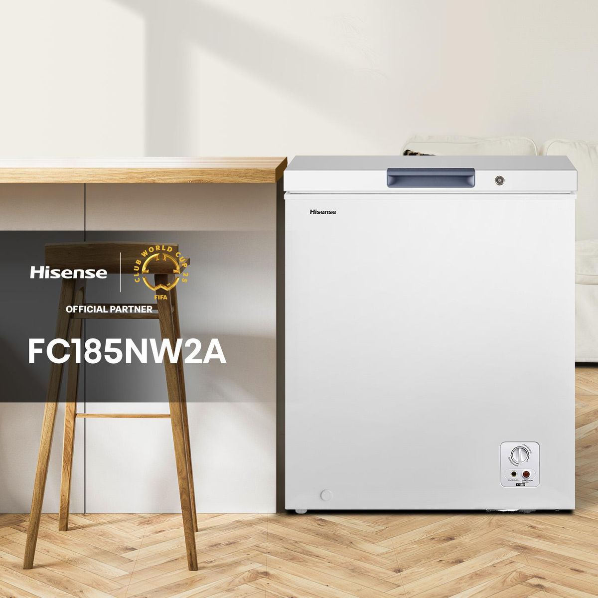 HISENSE - Congeladora Horizontal Blanco 142lt FC185NW2A