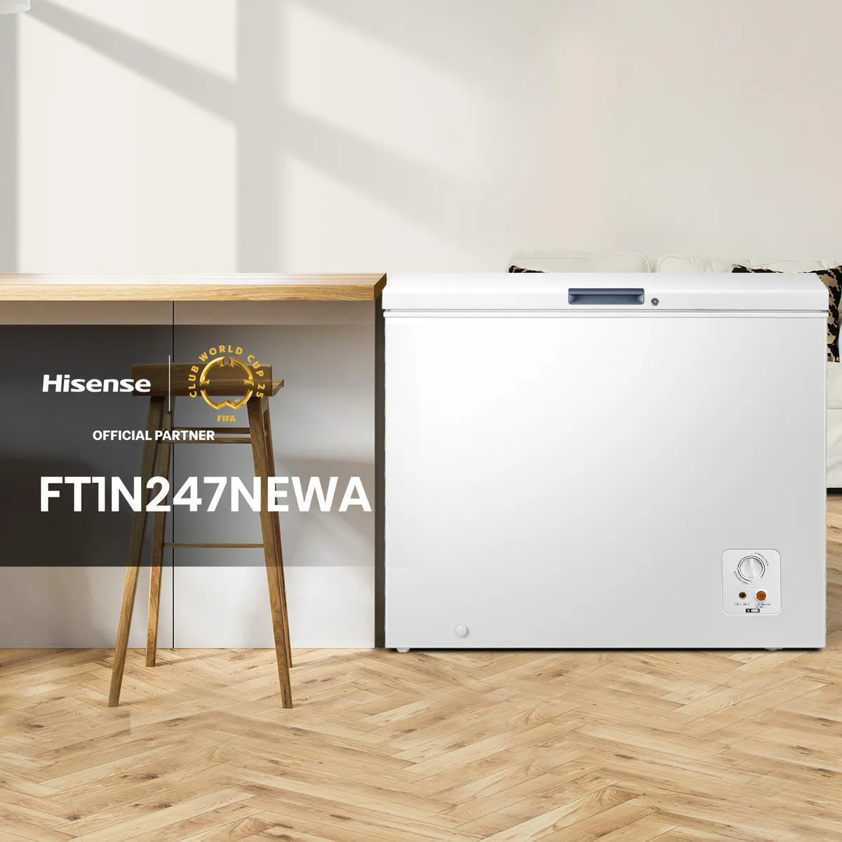Hisense - Congeladora Horizontal Blanco 248L