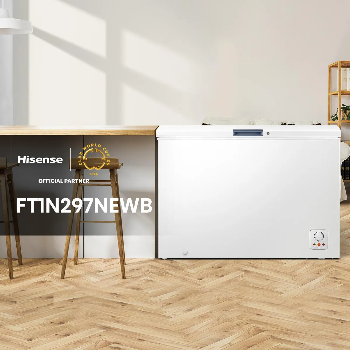 Hisense - Congeladora Horizontal Blanco 297L