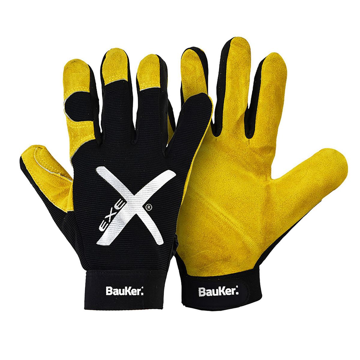 BAUKER - Guante Executive Negro/Amarillo