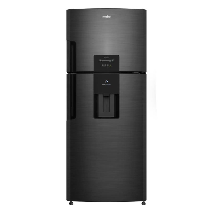 MABE - Refrigeradora Top Freezer No Frost 382 Litros Black Steel RMP415ZPC