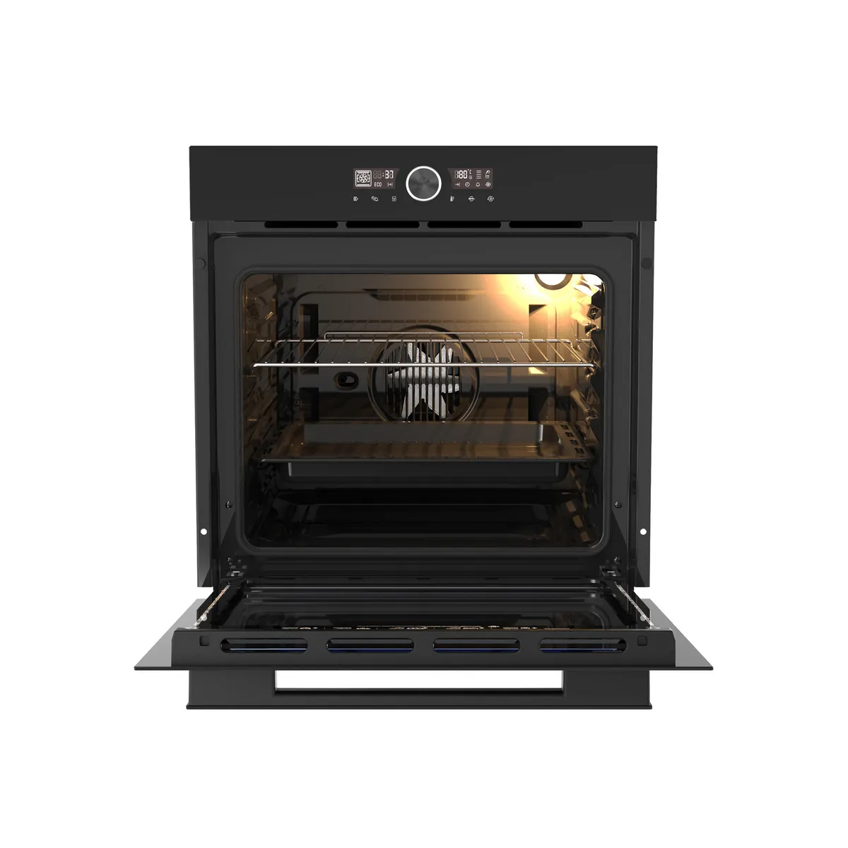 SCOLLECTION - Horno Electrico Empotrado S-C Pure Black D1 Airfryer 75 Litros