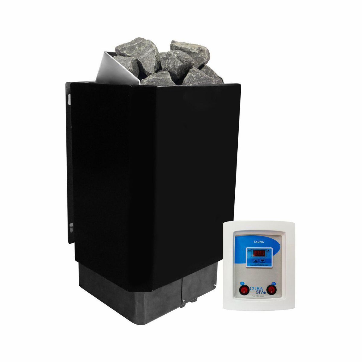 CUBA&SPA -  Calefactor Eléctrico 6KW 57x31.5x26cm