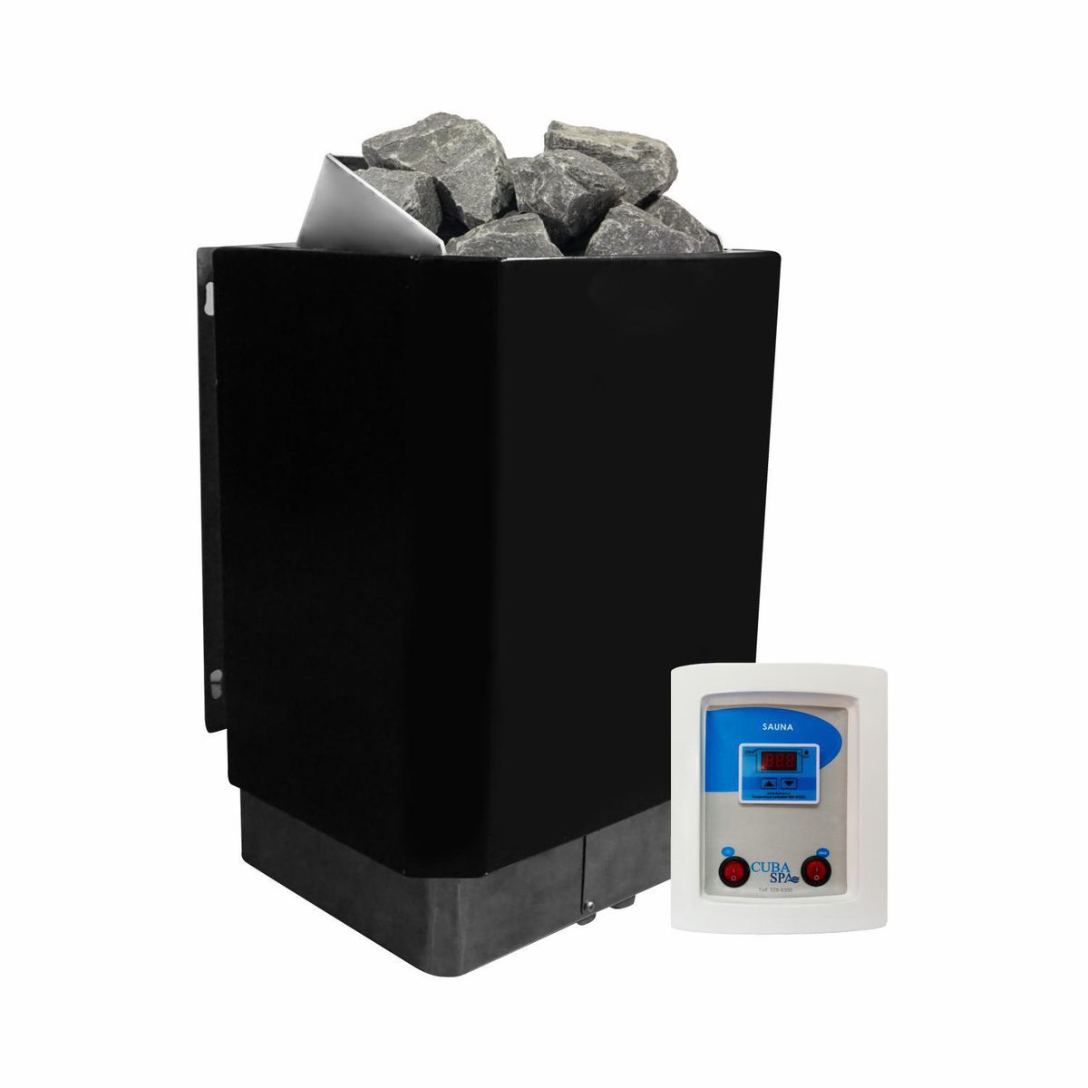 CUBA&SPA - Calefactor Eléctrico 9KW 56x42x28cm