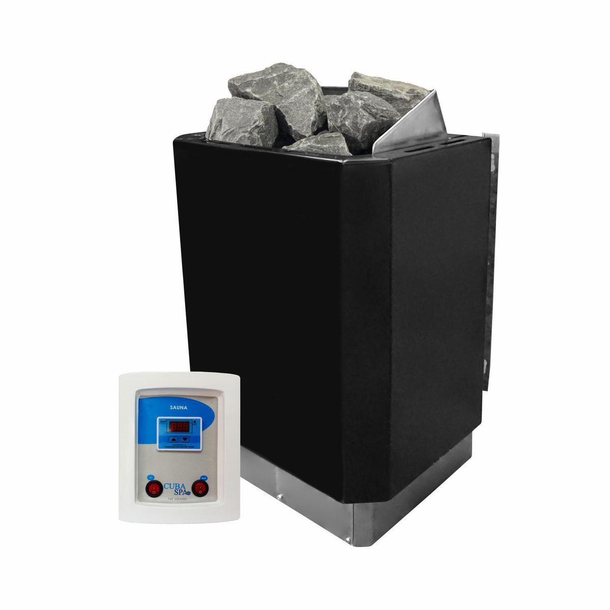 CUBA&SPA - Calefactor Eléctrico 12KW 56x42x28cm