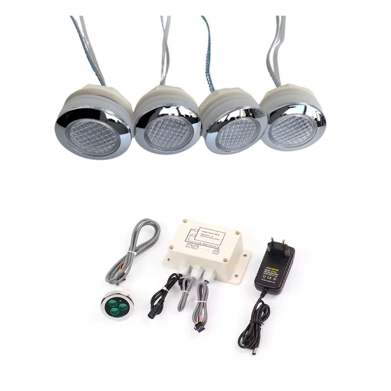 GENERICO - Kit Iluminación Sauna RGB Pulsador